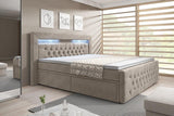Boxspringbett Sera mit LED und Stauraum (4 Schubladen) - Luxusbetten24
