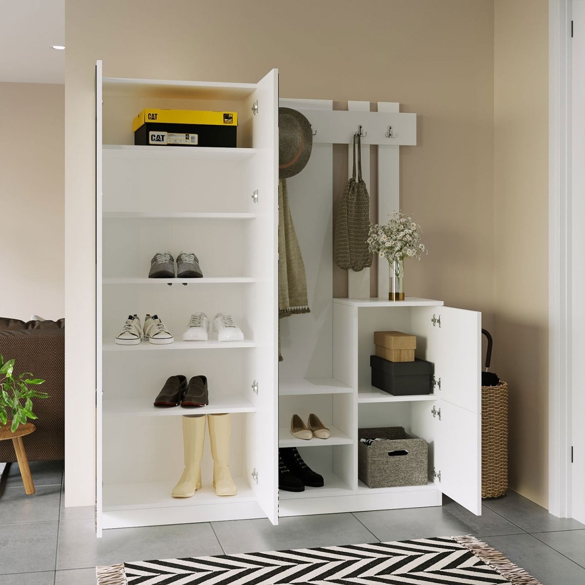 Designer Garderobe Milazzo inkl. Spiegel - Luxusbetten24