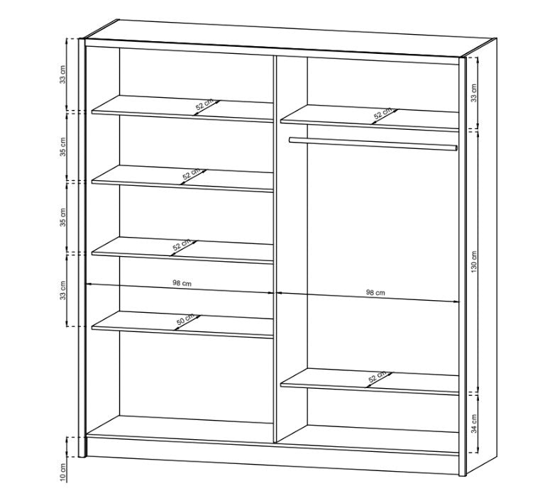 Designer Schrank Silas - Luxusbetten24