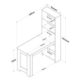 Designer Schreibtisch Terino - Luxusbetten24