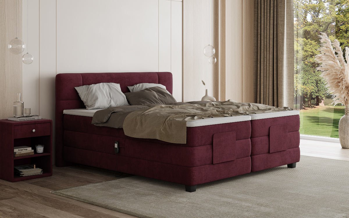 Boxspringbett Noela Samt elektrisch verstellbar