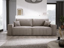 Designer Sofa Velanova 3 Sëtzer Cord mat Schlof- a Klappfunktioun