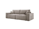 Designer Sofa Velanova 3 Sëtzer Cord mat Schlof- a Klappfunktioun