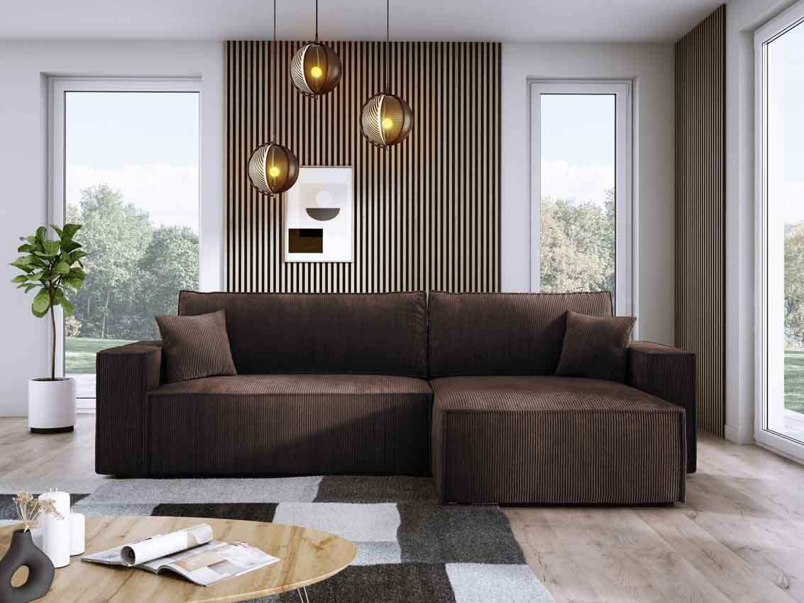 Designer Sofa Velanova mit Schlaffunktion und Stauraum