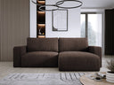 Designer corner sofa Carl Corduroy with sleeping and fold-out function