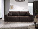 Designer Sofa Velanova 3 Sëtzer Cord mat Schlof- a Klappfunktioun