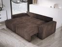 Designer Sofa Velanova 3 Sëtzer Cord mat Schlof- a Klappfunktioun