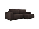 Designer corner sofa Carl Corduroy with sleeping and fold-out function