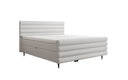 Lit boxspring Tubo en tissu texturé avec rangement