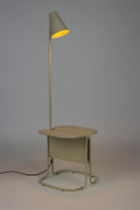 Lampadaire Eilif – en fer Beige