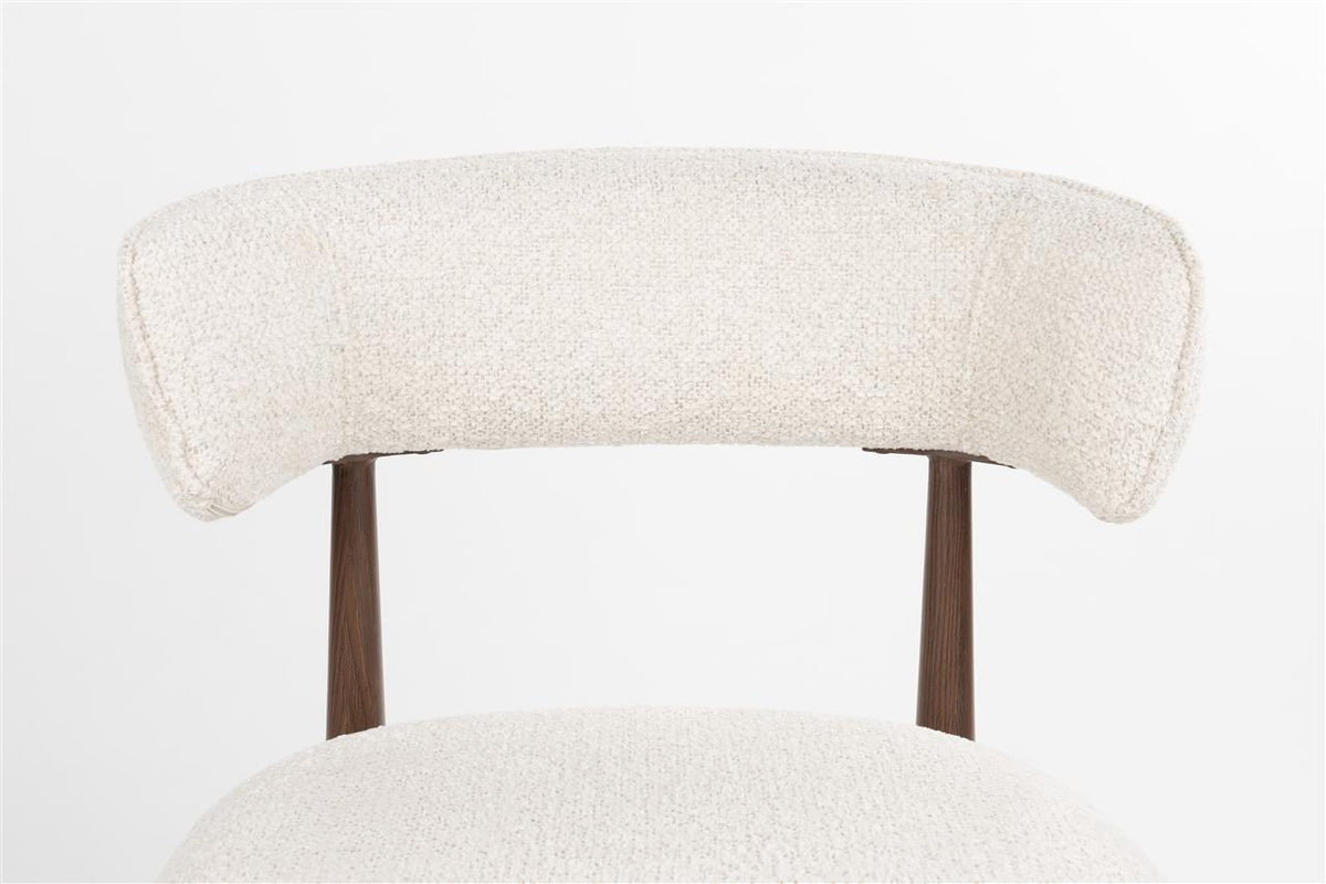 Chaise de salle à manger Stanley lot de 2 – en Bouclé Beige
