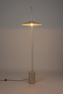 Lampadaire Enno – en travertin Gris
