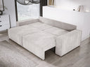 Designer Sofa Velanova 3 Sëtzer Cord mat Schlof- a Klappfunktioun