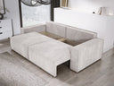 Designer Sofa Velanova 3 Sëtzer Cord mat Schlof- a Klappfunktioun