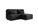 Designer-Ecksofa Tilia Cord mat Schloffunktioun a Stauraum