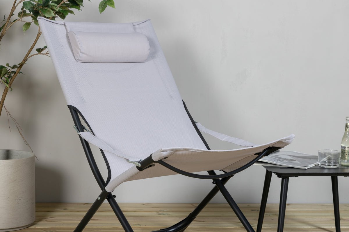 Ensemble de 2 - Chaise longue Zephyr en aluminium/polyester