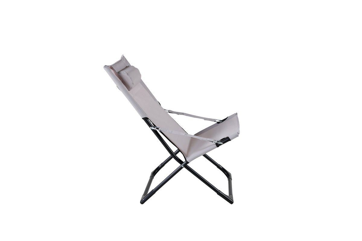 Ensemble de 2 - Chaise longue Zephyr en aluminium/polyester