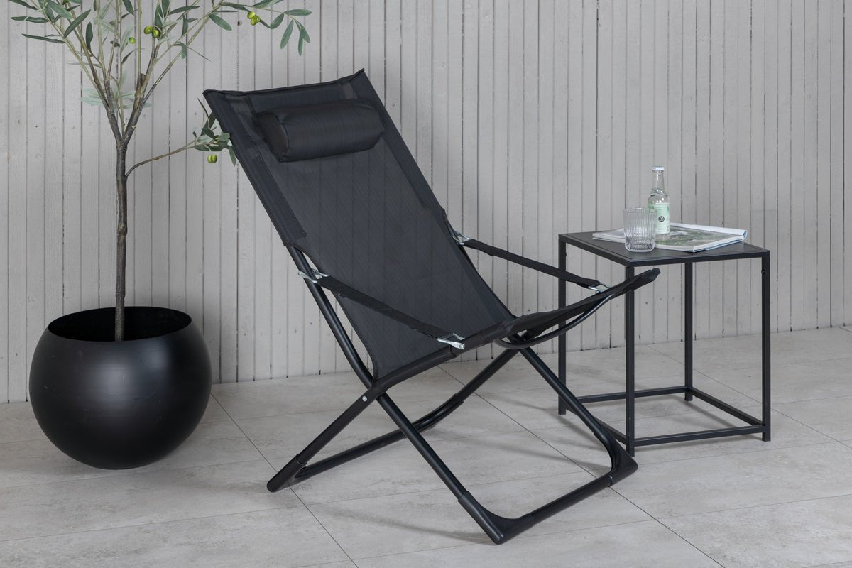 Ensemble de 2 - Chaise longue Zephyr en aluminium/polyester