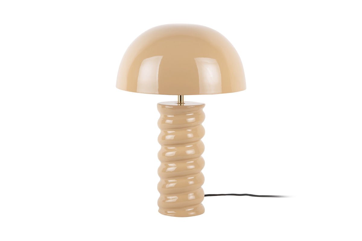 Lampe de table Milano - Luminaire design en fer avec socle en spirale