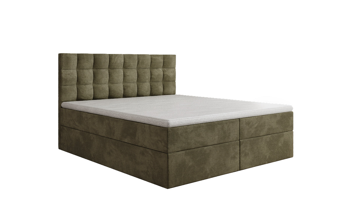 Boxspringbett Como an Cord mat Stauraum