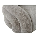Designer Sofa-Sessel Korfu mat Dréifunktioun a Sand Bouclé