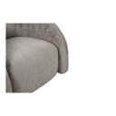 Designer Sofa-Sessel Korfu mat Dréifunktioun a Sand Bouclé