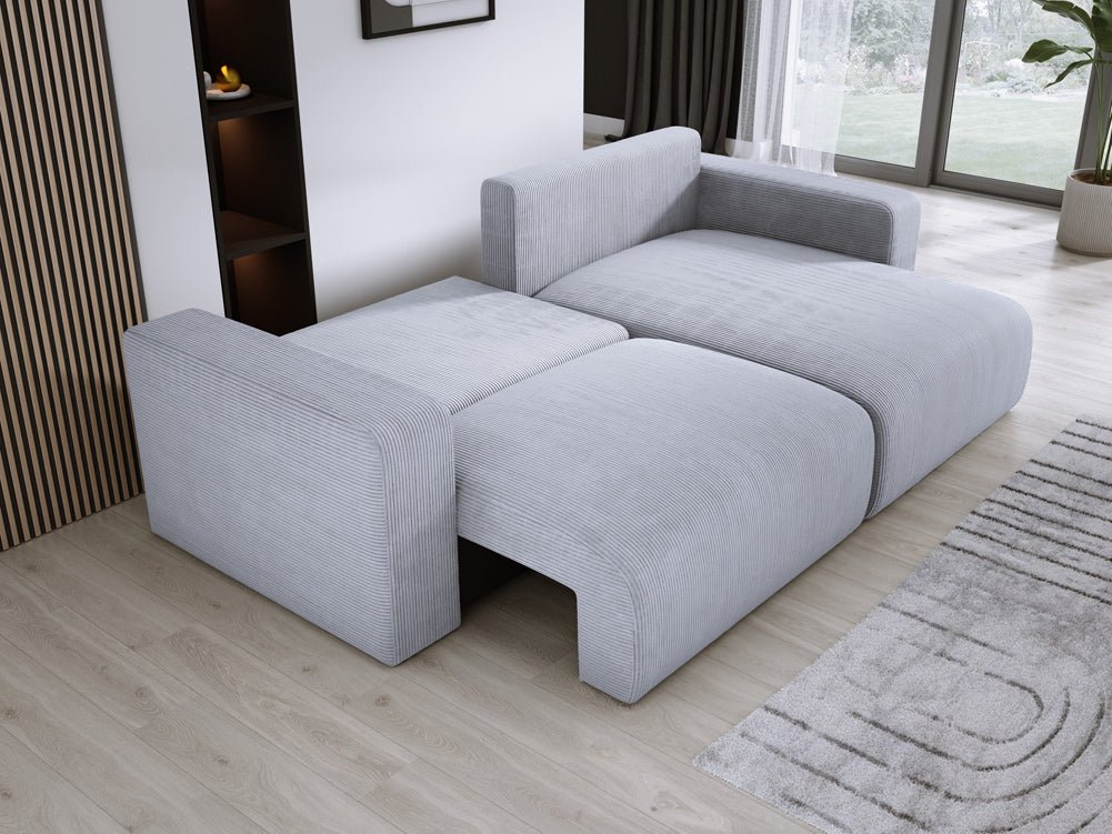 Designer Sofa Carl Cord mat Schlof- a Klapfunktioun