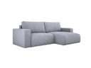 Designer corner sofa Carl Corduroy with sleeping and fold-out function