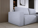 Designer corner sofa Carl Corduroy with sleeping and fold-out function