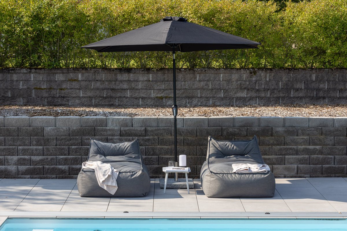 Sonneschirm Mimor – Ø300 cm a Schwaarz