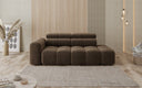 Canapé design 3 places avec chaise longue Mia en Chenille