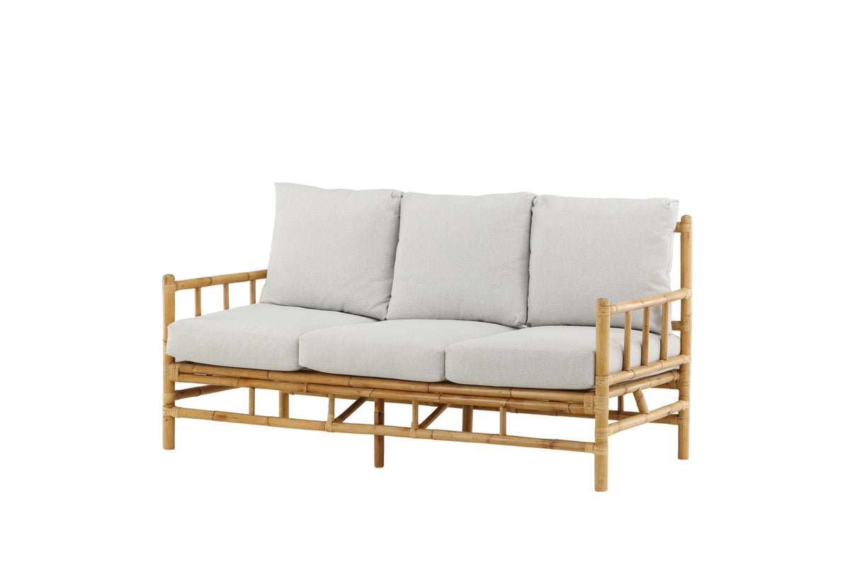 Garden sofa Sofia - three-seater made of bamboo