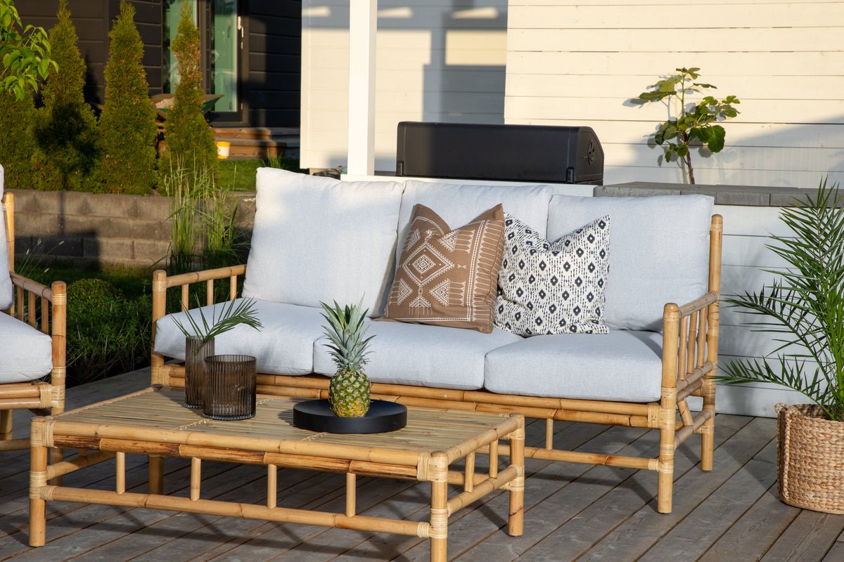 Garden sofa Sofia - three-seater made of bamboo