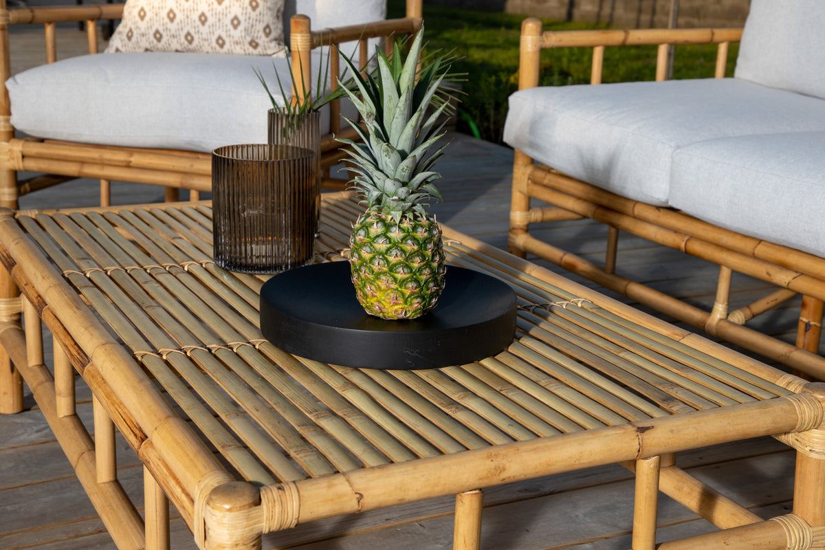 Garden Coffee Table Cyprus - Made of Rattan and Bamboo in Natural Look