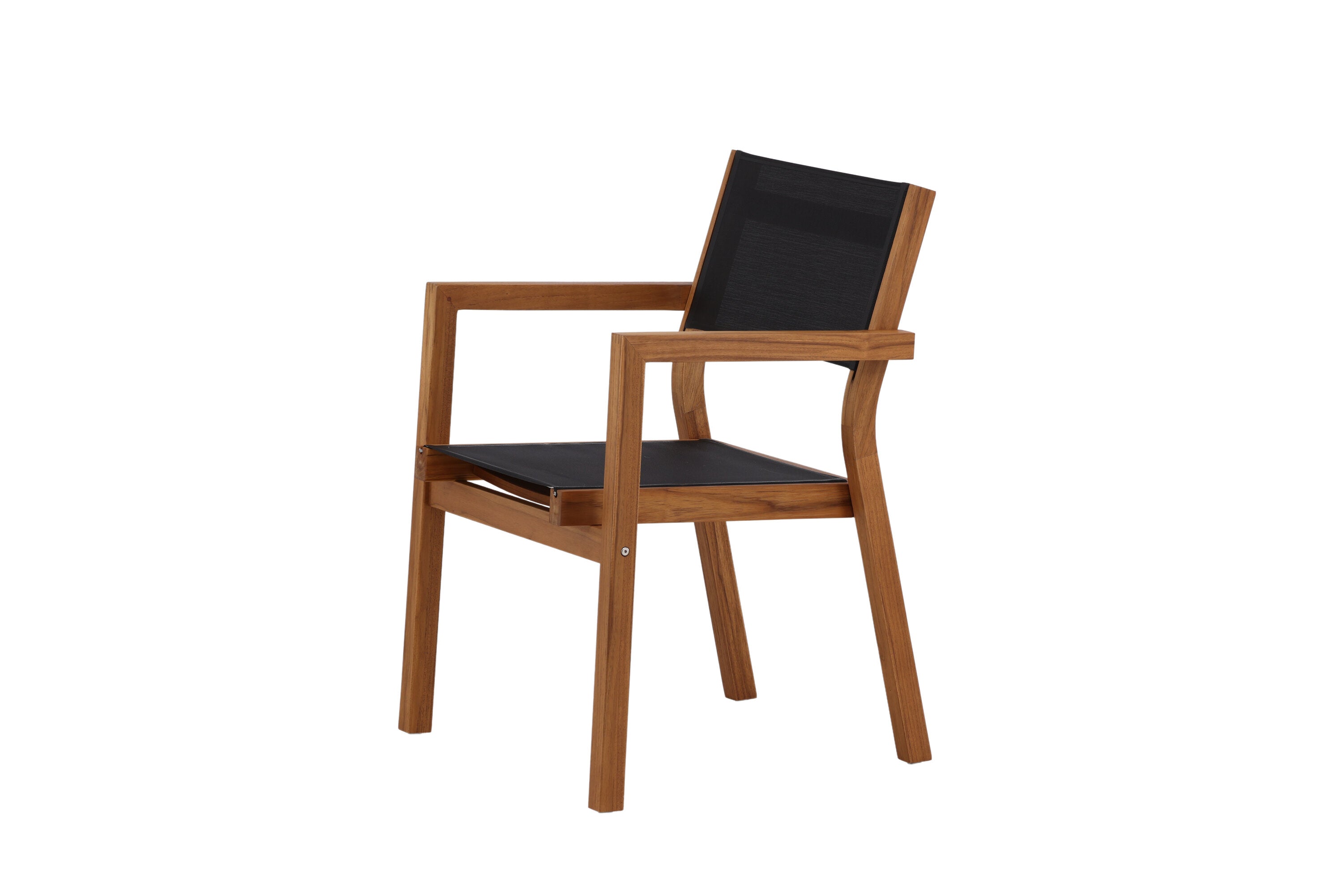 2-piece set - Garden chair Florence made of Textilene/Acacia
