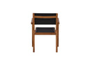 2-piece set - Garden chair Florence made of Textilene/Acacia