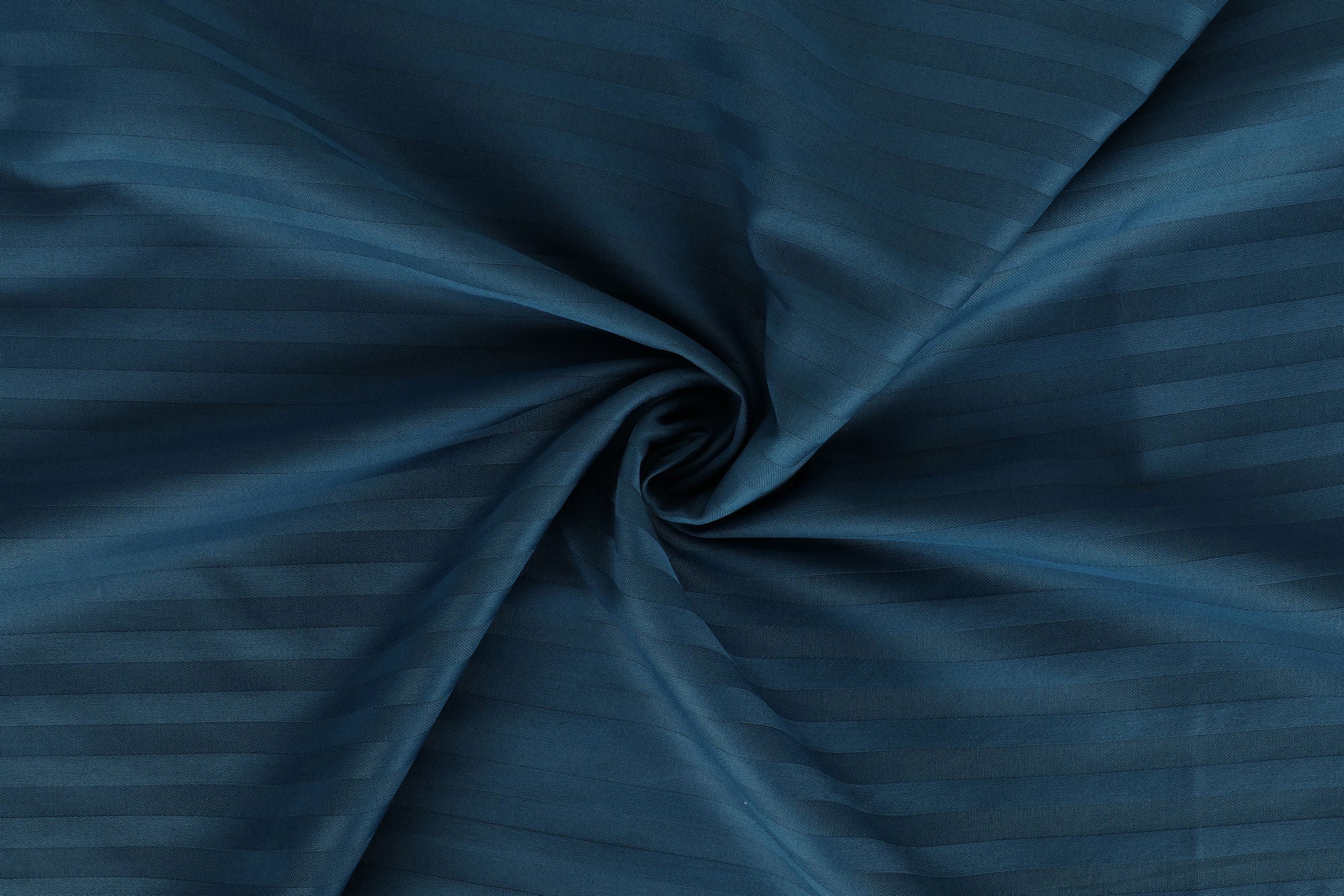 Ensemble de literie en satin premium à rayures Bleu