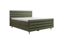 Lit boxspring Tubo en tissu texturé avec rangement