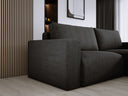 Designer corner sofa Carl Corduroy with sleeping and fold-out function