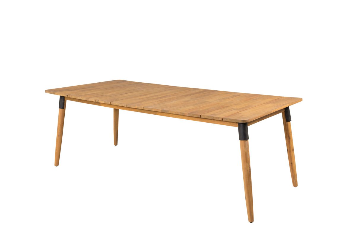 Table de jardin Ziwa - une table à manger rectangulaire en bois d'acacia