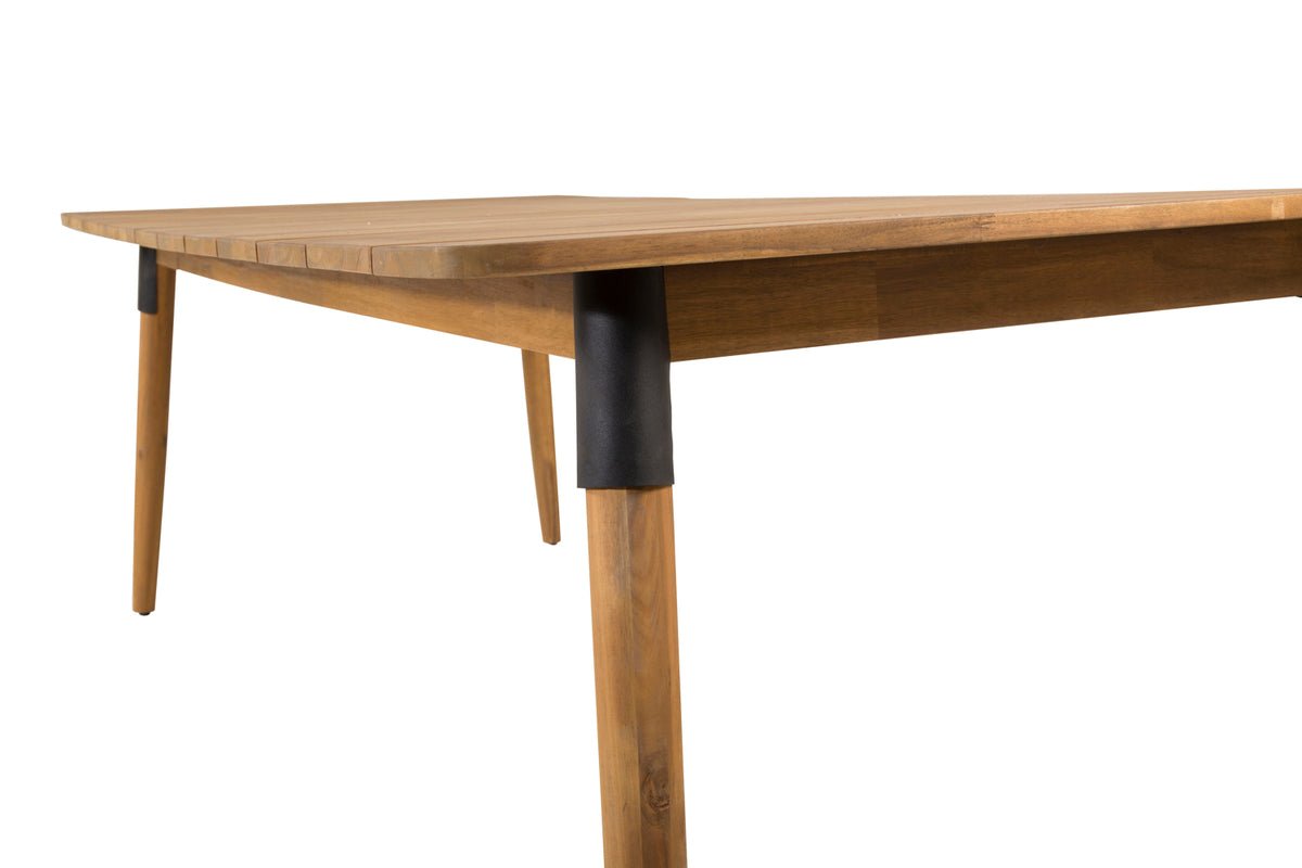 Table de jardin Ziwa - une table à manger rectangulaire en bois d'acacia