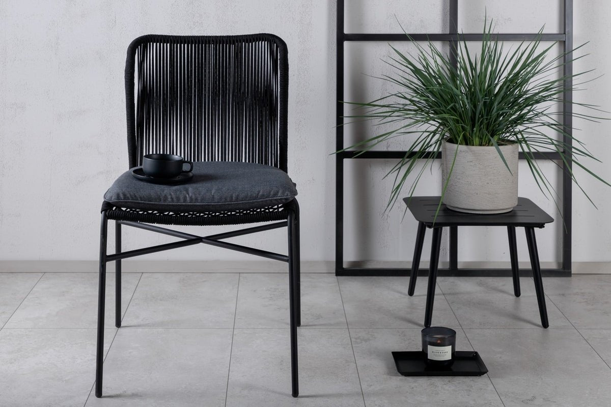 Set of 4 - Garden Chair Elias made of Metal/Polyester