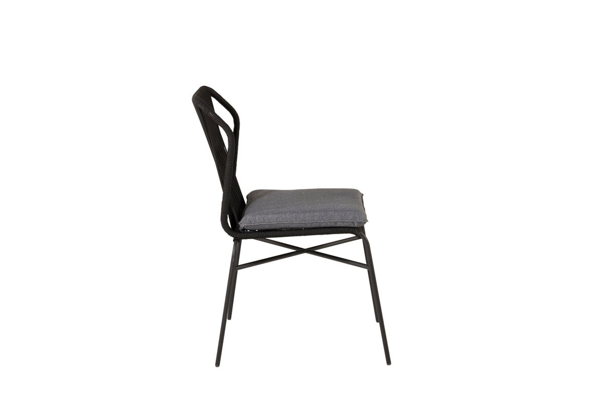 Set of 4 - Garden Chair Elias made of Metal/Polyester