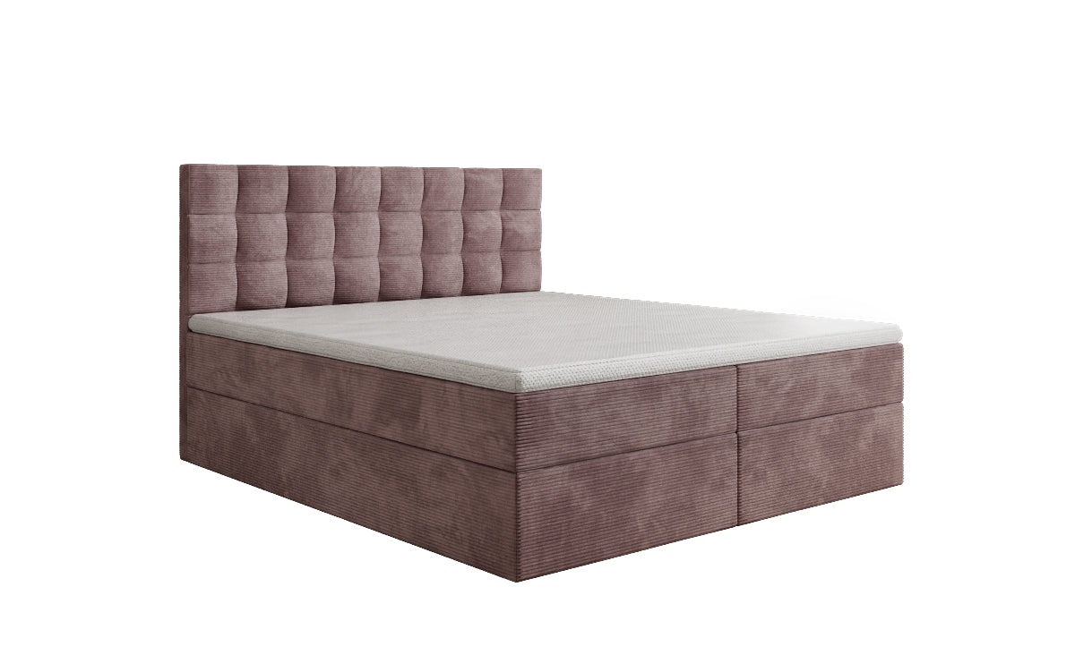 Boxspringbett Como an Cord mat Stauraum