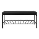 Quarto bench with metal frame and upholstery