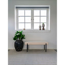 Lenny Bouclé Bench with Metal Legs