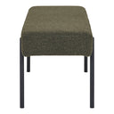 Lenny Bouclé Bench with Metal Legs