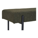 Lenny Bouclé Bench with Metal Legs