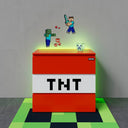 Minecraft Kommoud TNT Box – mat LED-Beliichtung & 3 Tiräng