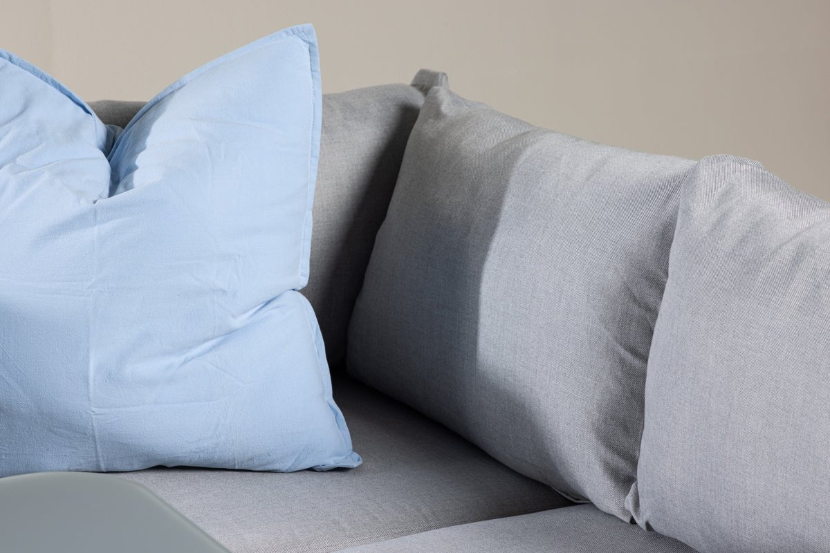 Ensemble lounge de jardin Lindsay - Disponible en Noir/Gris ou Blanc/Gris